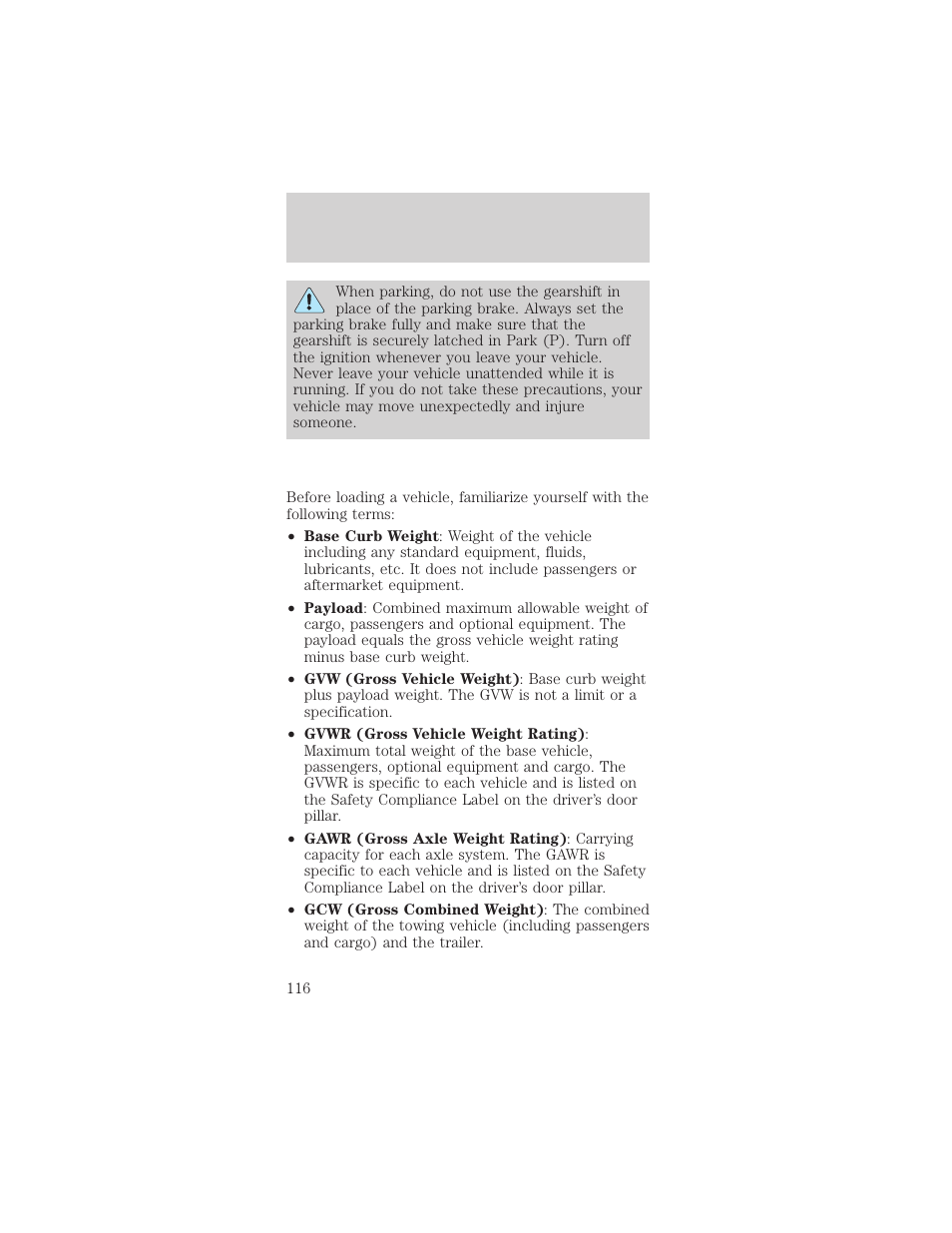 Driving | FORD 1999 Taurus User Manual | Page 116 / 224
