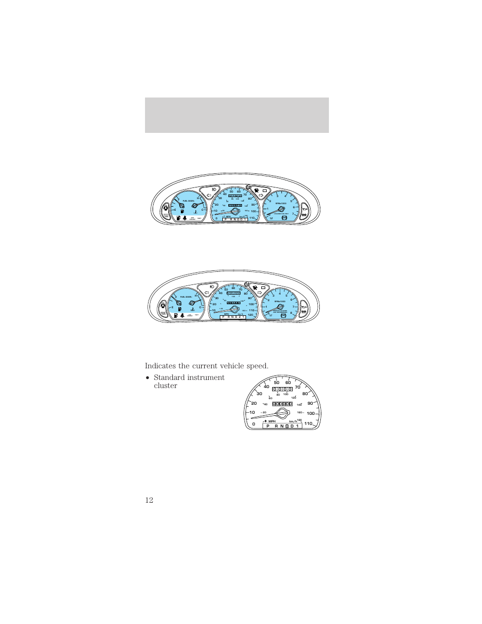 Instrumentation | FORD 1999 Taurus User Manual | Page 12 / 224