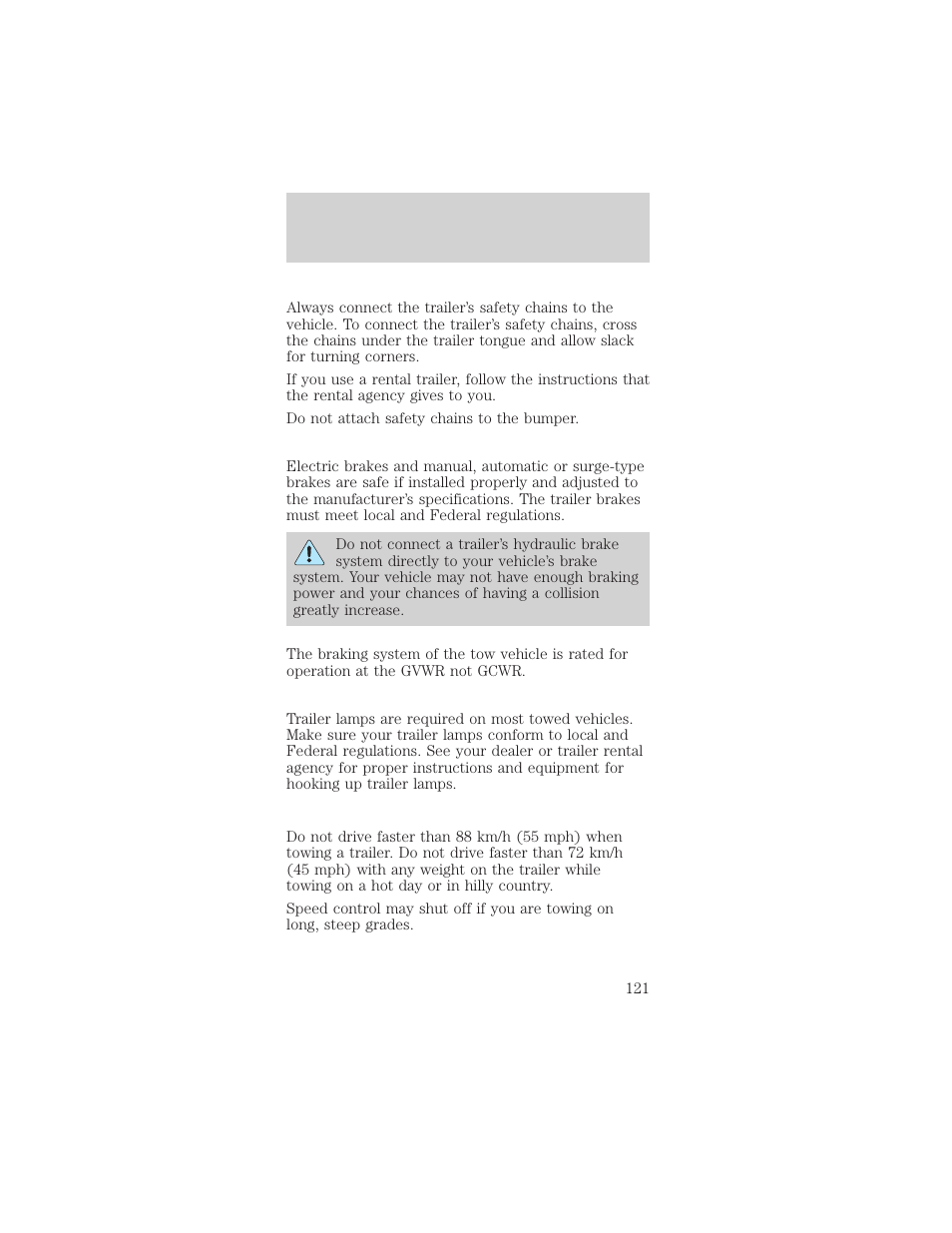 Driving | FORD 1999 Taurus User Manual | Page 121 / 224