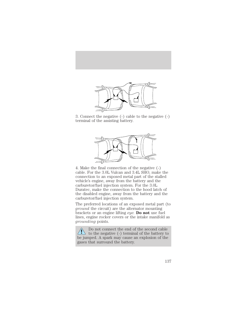 Roadside emergencies | FORD 1999 Taurus User Manual | Page 137 / 224