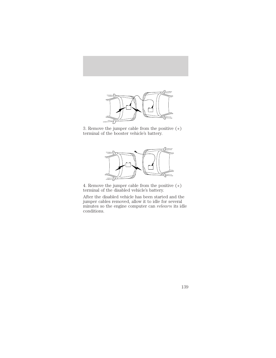 Roadside emergencies | FORD 1999 Taurus User Manual | Page 139 / 224