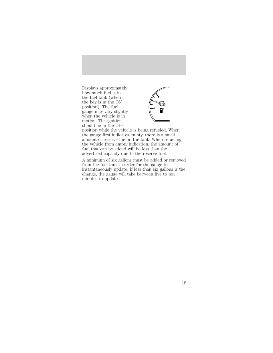 Instrumentation | FORD 1999 Taurus User Manual | Page 15 / 224