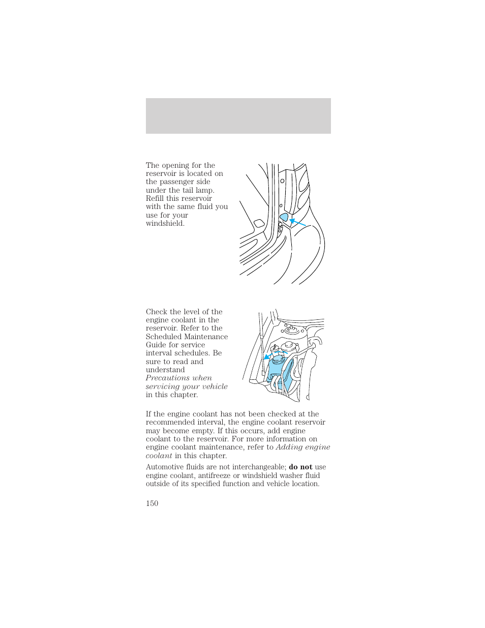 Maintenance and care | FORD 1999 Taurus User Manual | Page 150 / 224