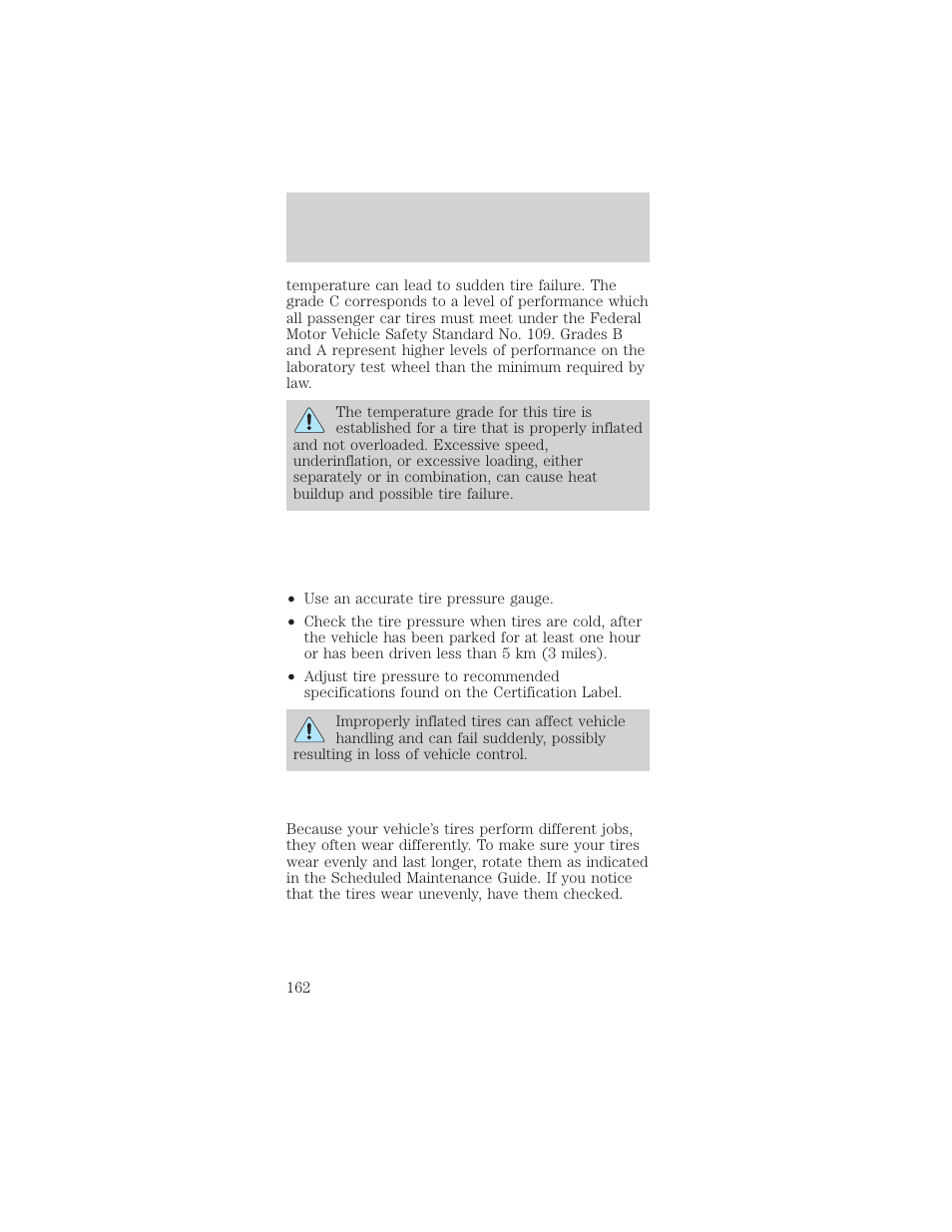 Maintenance and care | FORD 1999 Taurus User Manual | Page 162 / 224