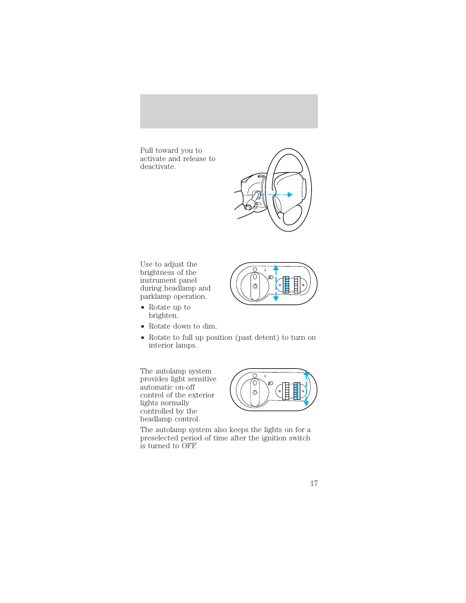 Controls and features | FORD 1999 Taurus User Manual | Page 17 / 224