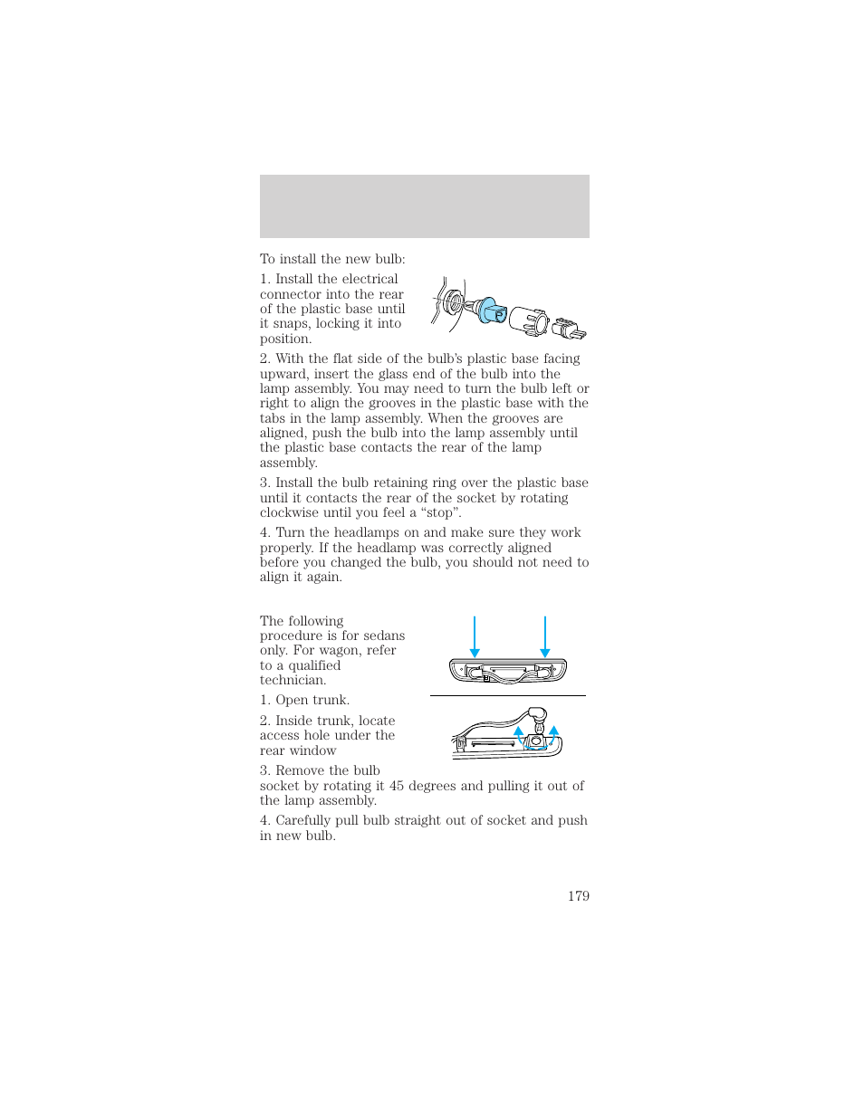 Maintenance and care | FORD 1999 Taurus User Manual | Page 179 / 224