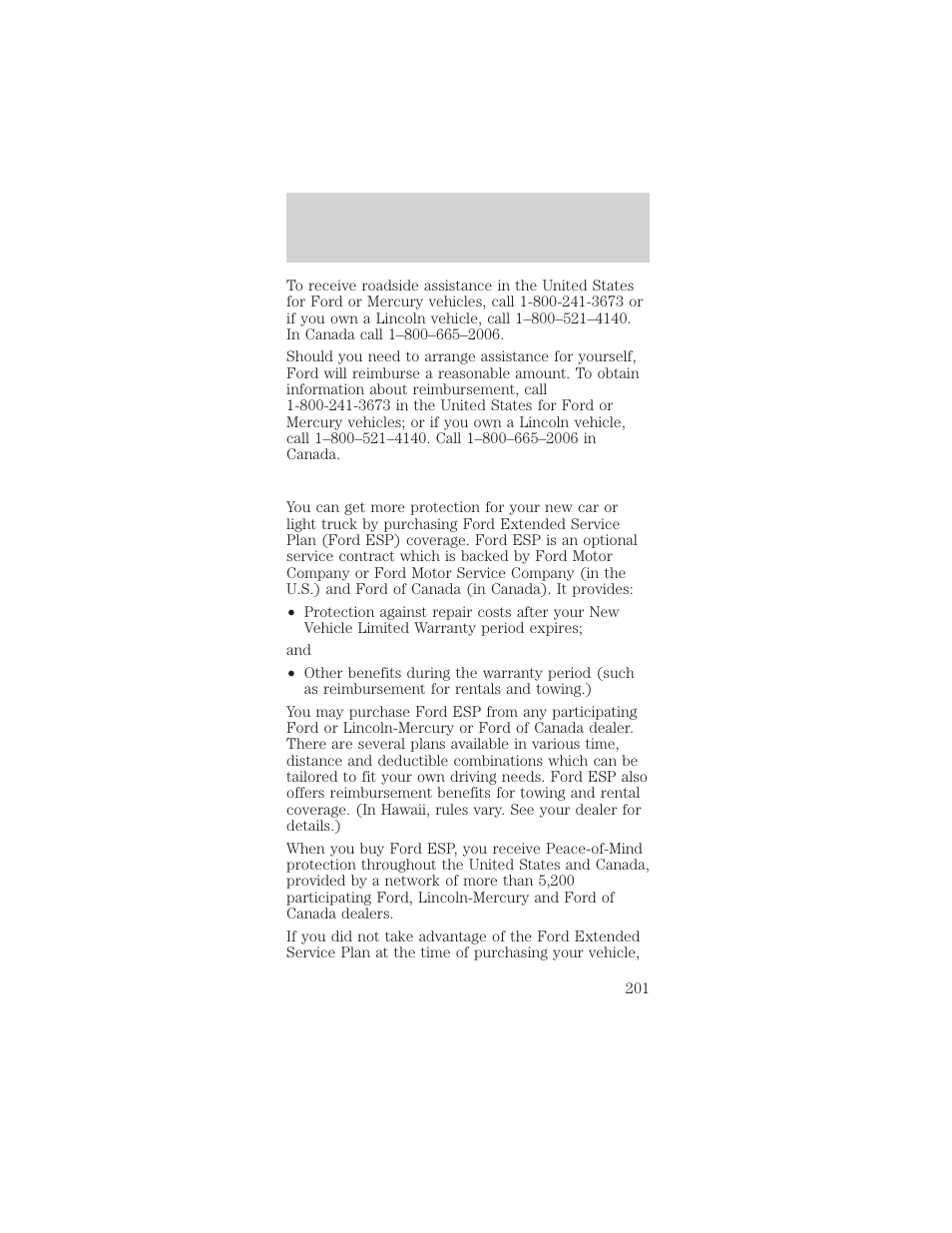 Customer assistance | FORD 1999 Taurus User Manual | Page 201 / 224