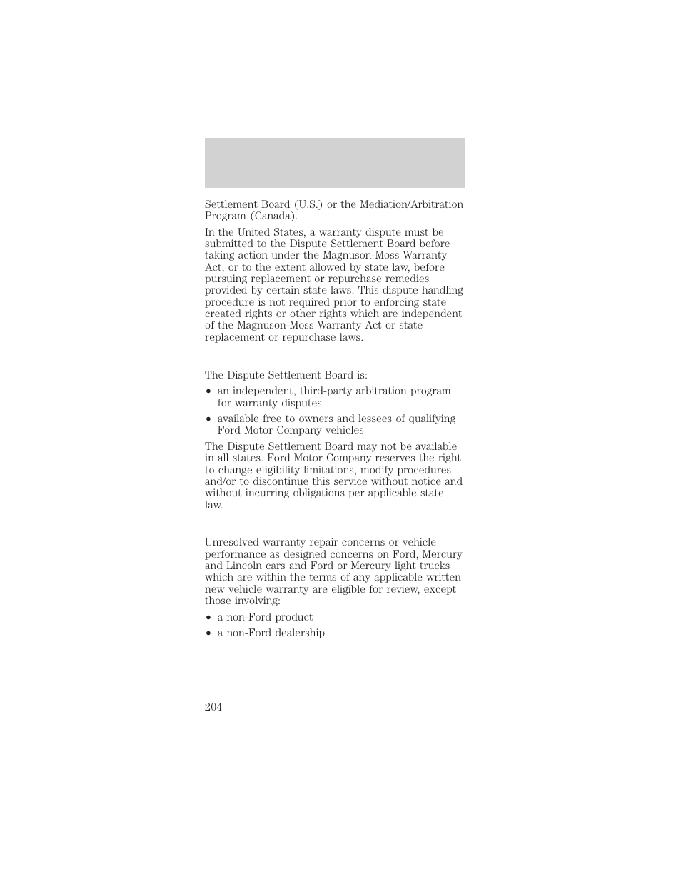 Customer assistance | FORD 1999 Taurus User Manual | Page 204 / 224