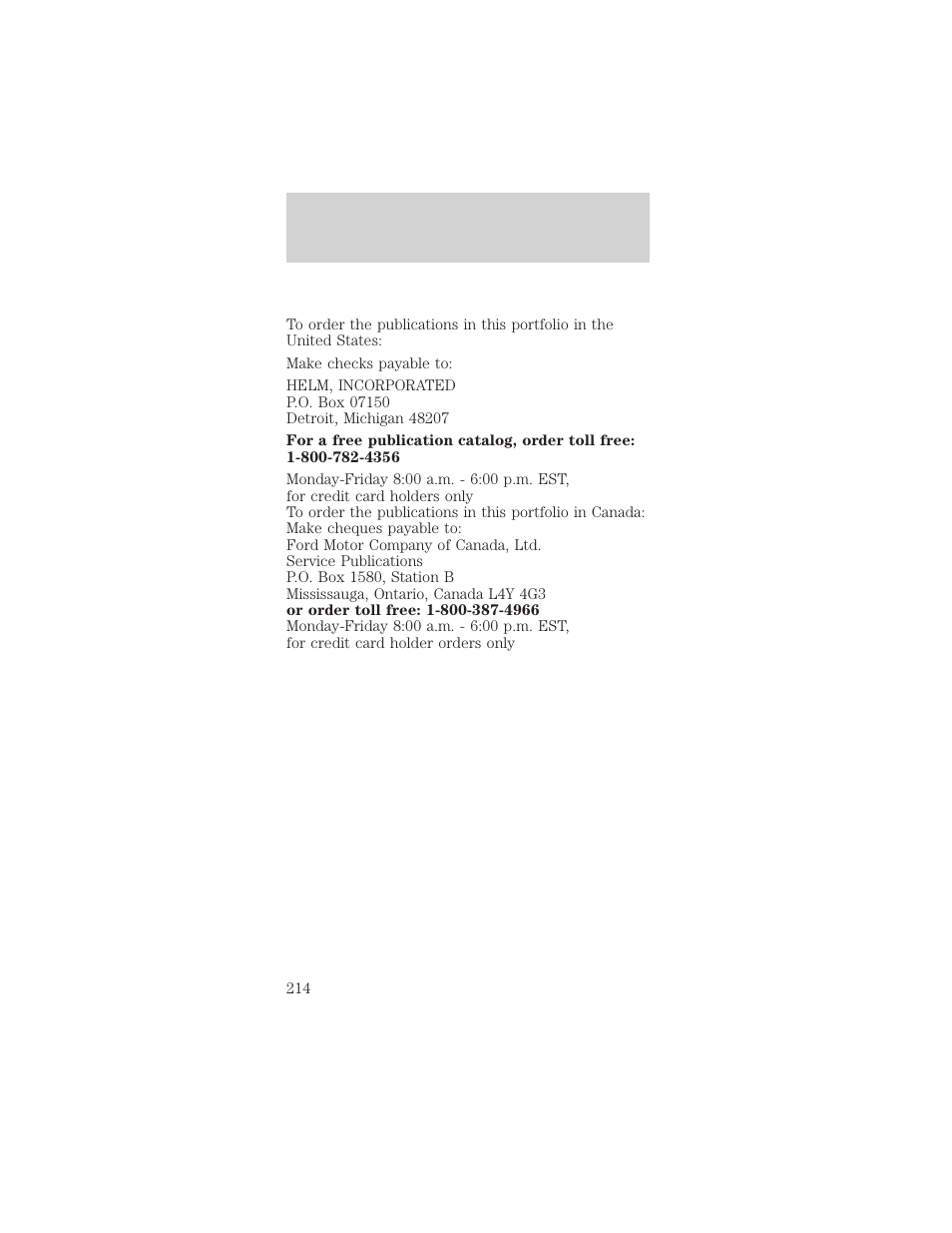 Customer assistance | FORD 1999 Taurus User Manual | Page 214 / 224