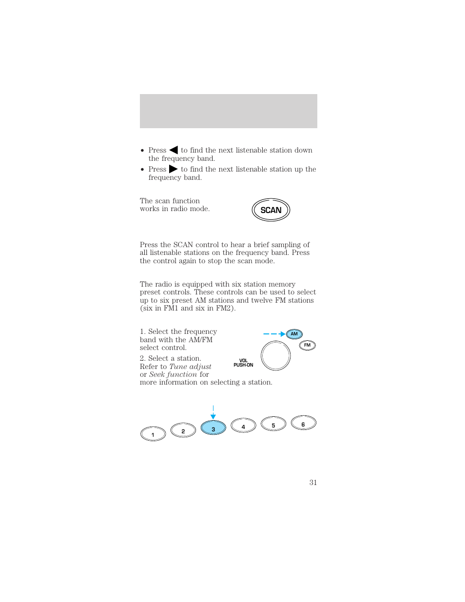 Controls and features | FORD 1999 Taurus User Manual | Page 31 / 224