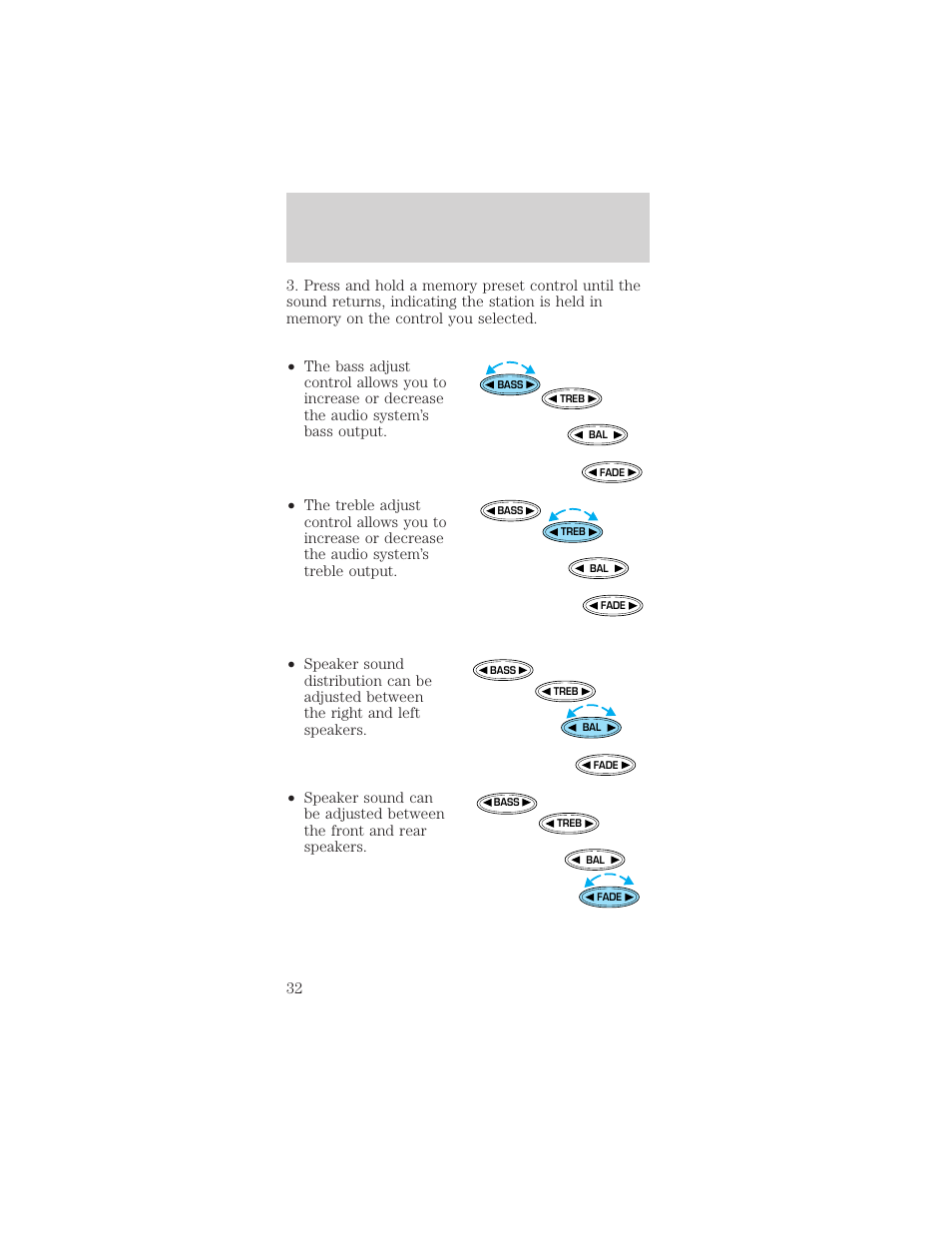Controls and features | FORD 1999 Taurus User Manual | Page 32 / 224