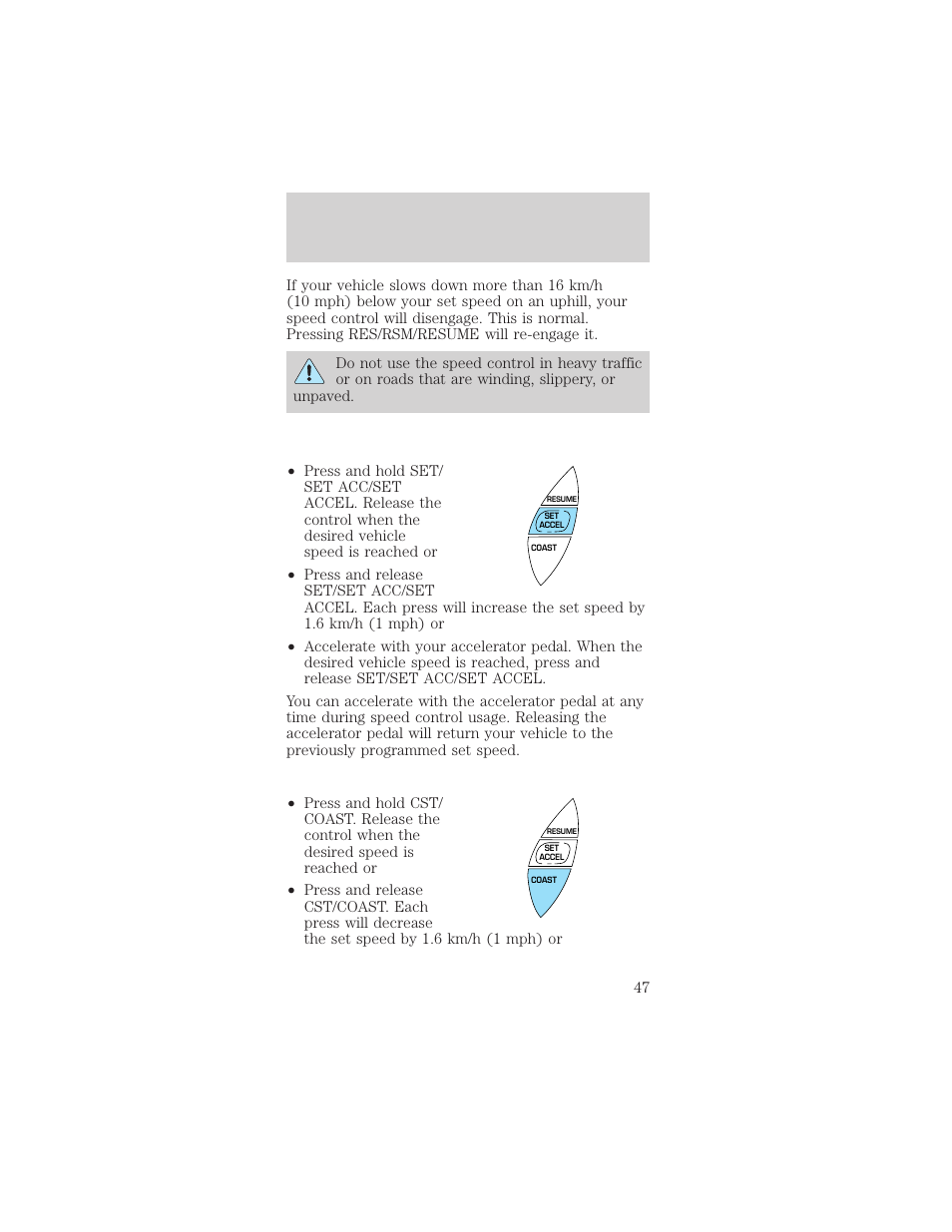 Controls and features | FORD 1999 Taurus User Manual | Page 47 / 224