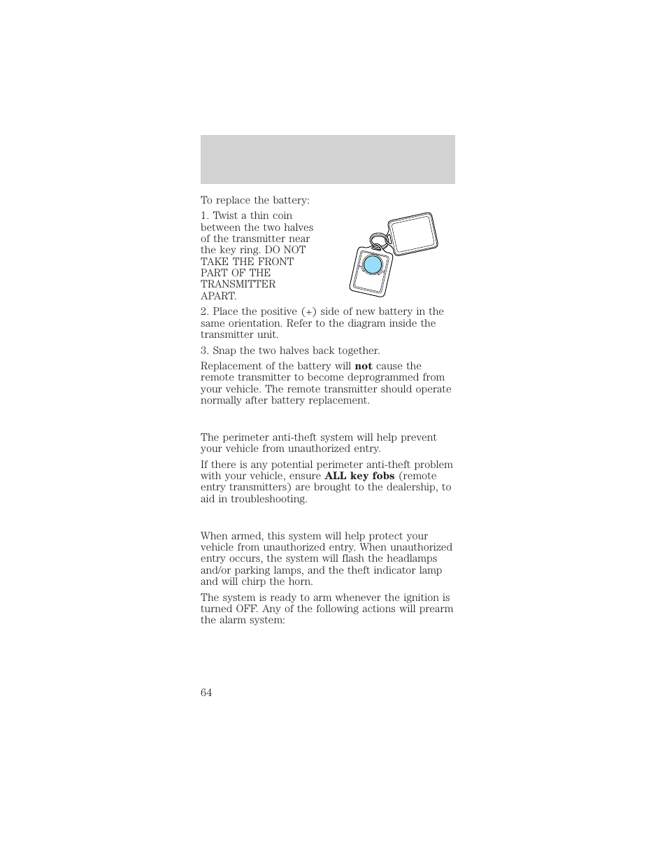 Controls and features | FORD 1999 Taurus User Manual | Page 64 / 224