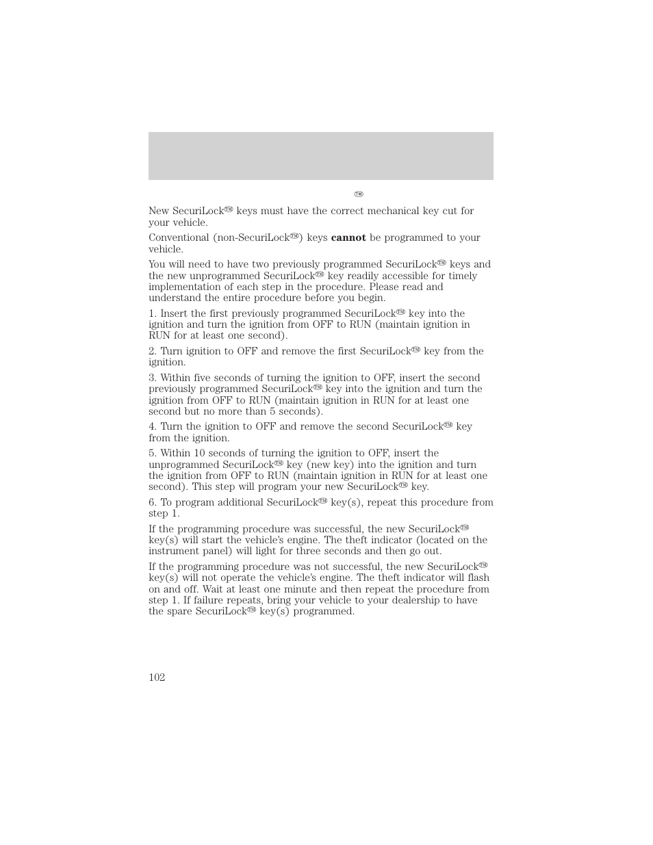 Controls and features | FORD 1999 Windstar User Manual | Page 102 / 248