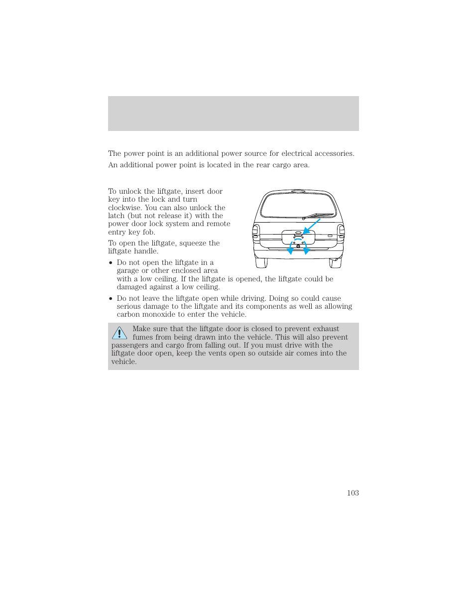 Controls and features | FORD 1999 Windstar User Manual | Page 103 / 248