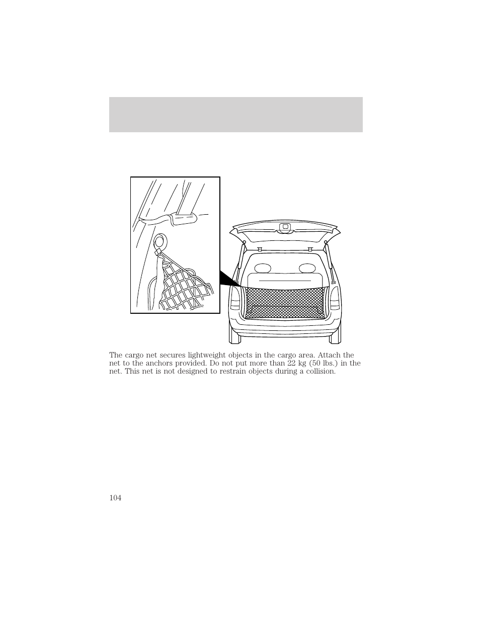 Controls and features | FORD 1999 Windstar User Manual | Page 104 / 248