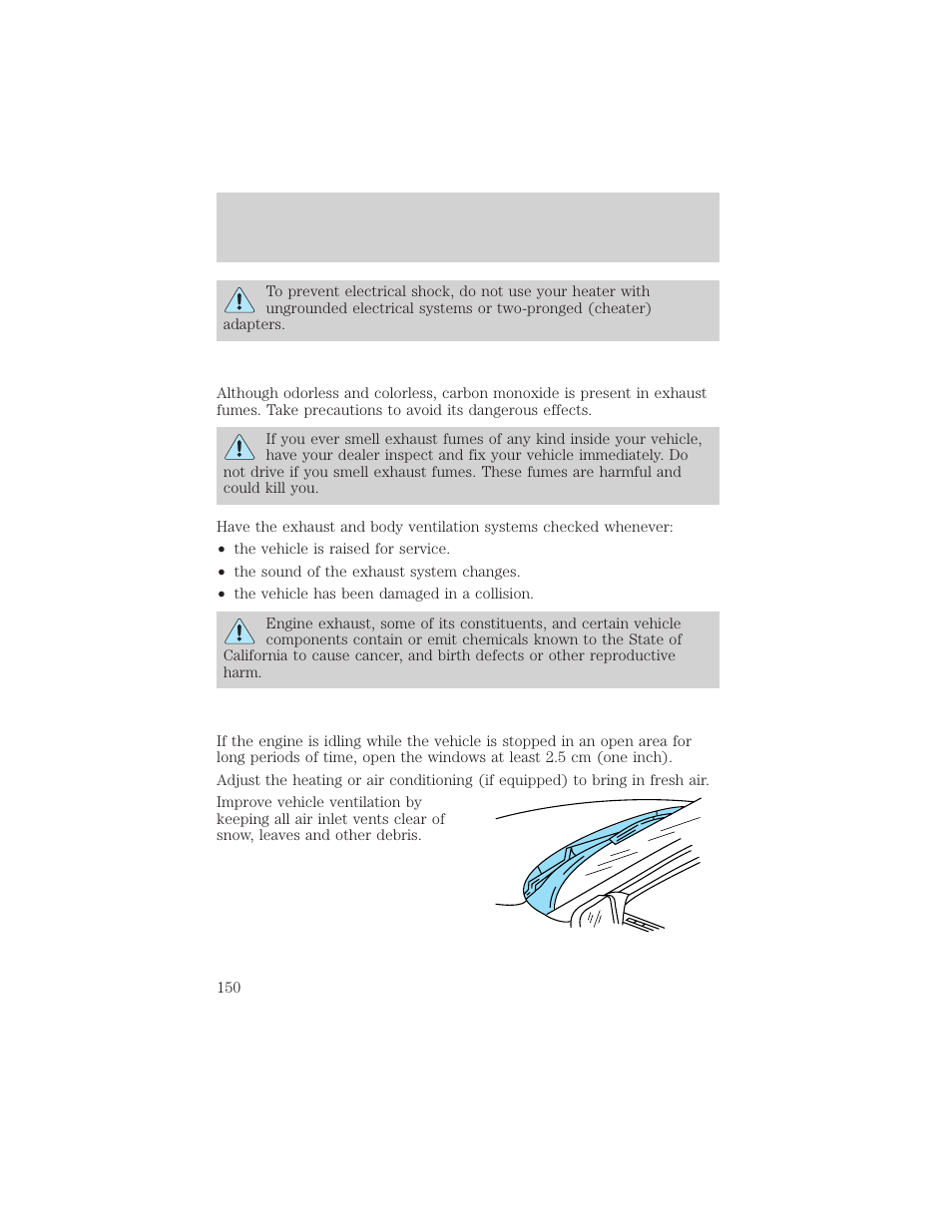 Starting | FORD 1999 Windstar User Manual | Page 150 / 248