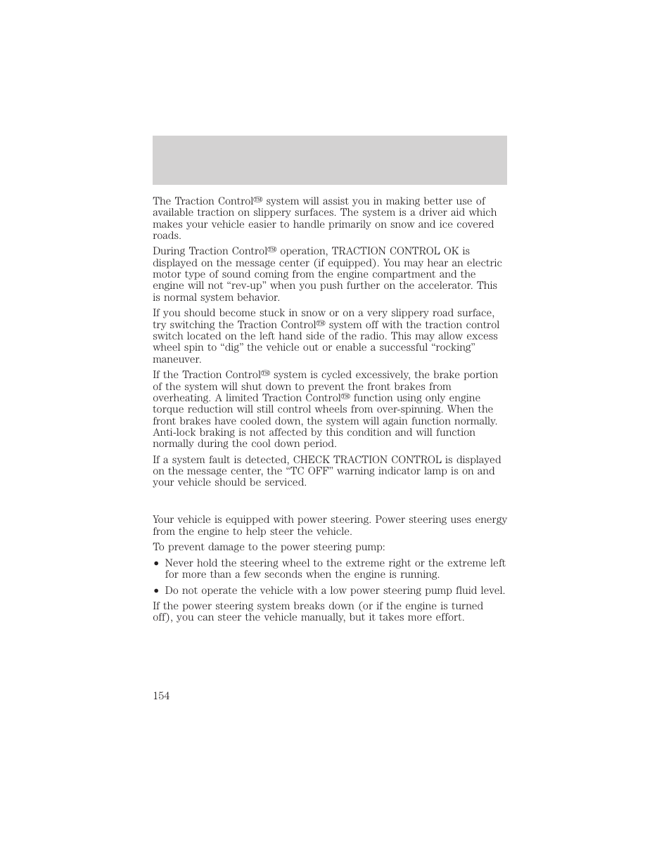 Driving | FORD 1999 Windstar User Manual | Page 154 / 248