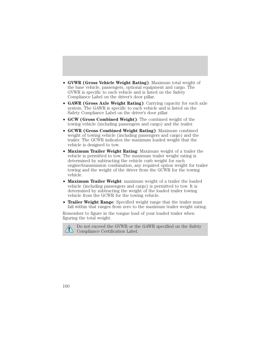 Driving | FORD 1999 Windstar User Manual | Page 160 / 248