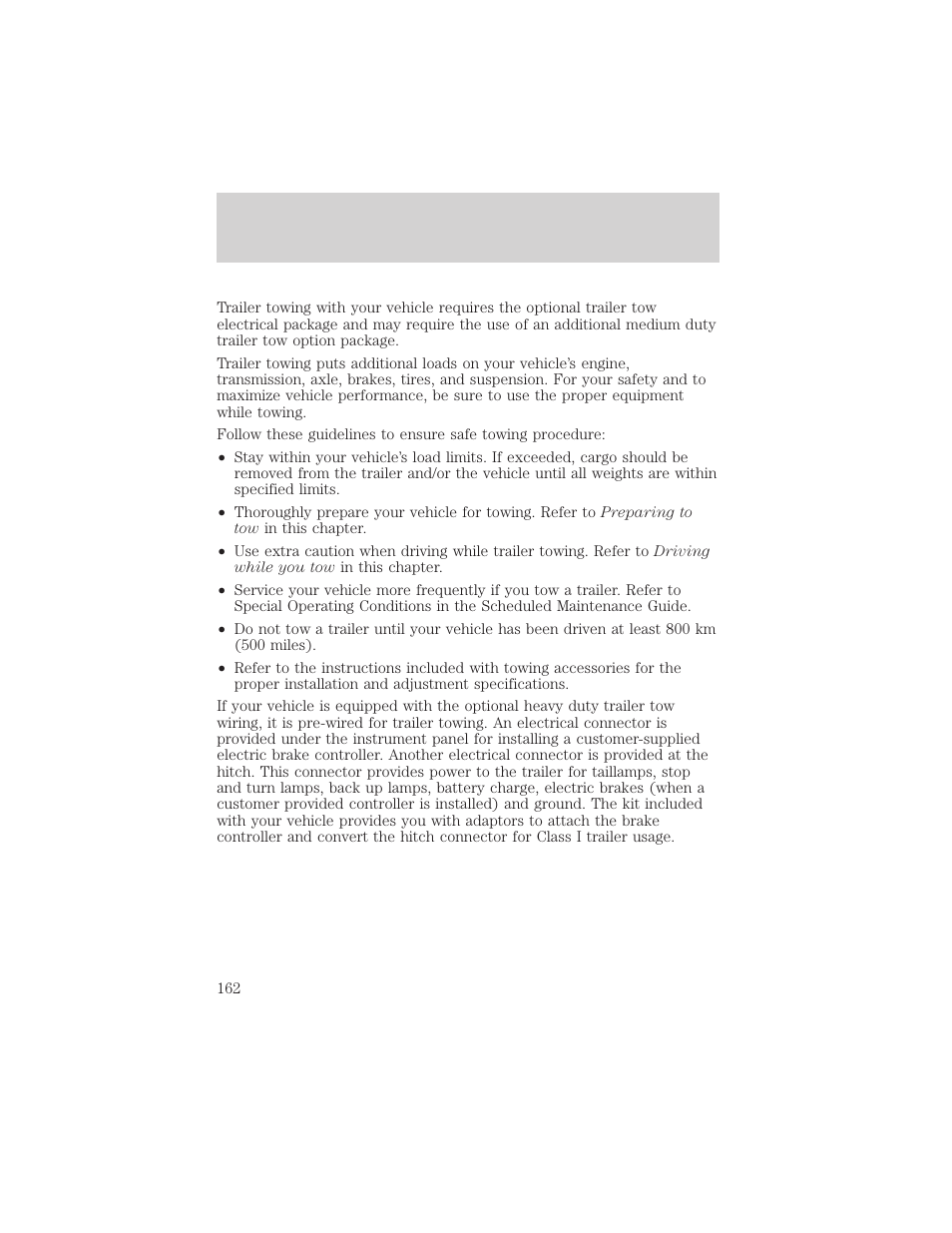 Driving | FORD 1999 Windstar User Manual | Page 162 / 248