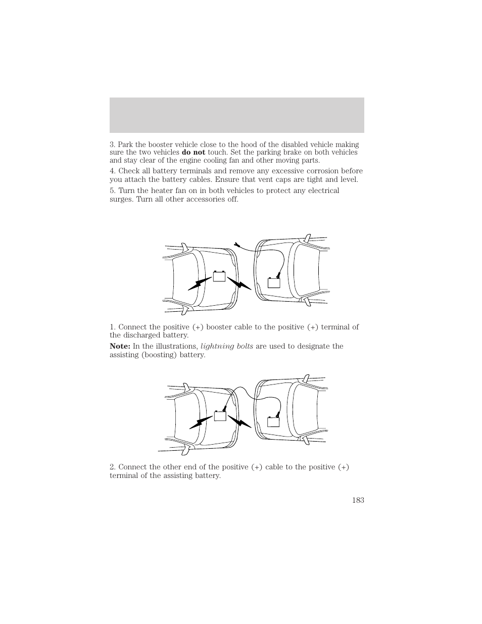 Roadside emergencies | FORD 1999 Windstar User Manual | Page 183 / 248