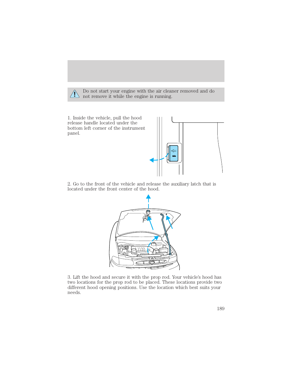 Maintenance and care | FORD 1999 Windstar User Manual | Page 189 / 248