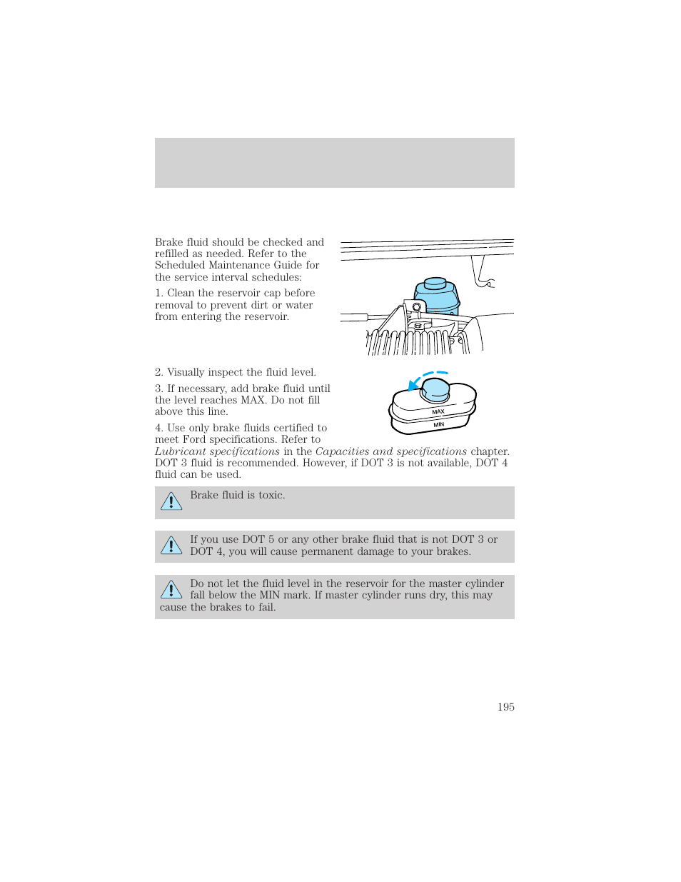 Maintenance and care | FORD 1999 Windstar User Manual | Page 195 / 248