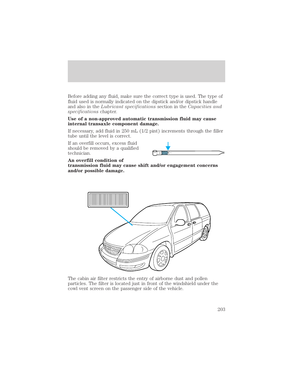 Maintenance and care | FORD 1999 Windstar User Manual | Page 203 / 248