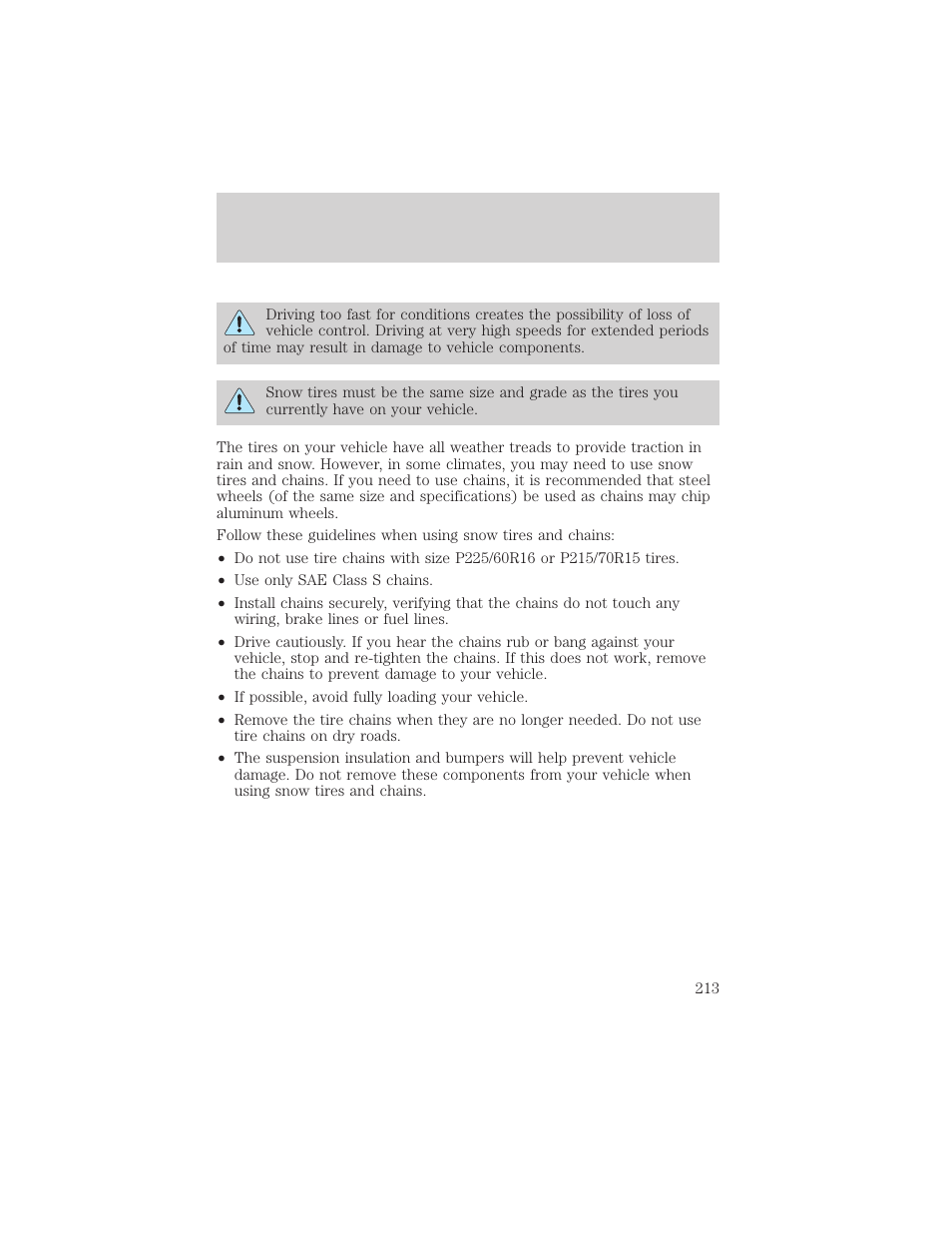 Maintenance and care | FORD 1999 Windstar User Manual | Page 213 / 248