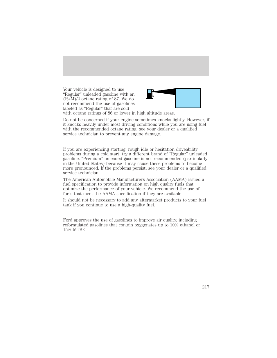 FORD 1999 Windstar User Manual | Page 217 / 248