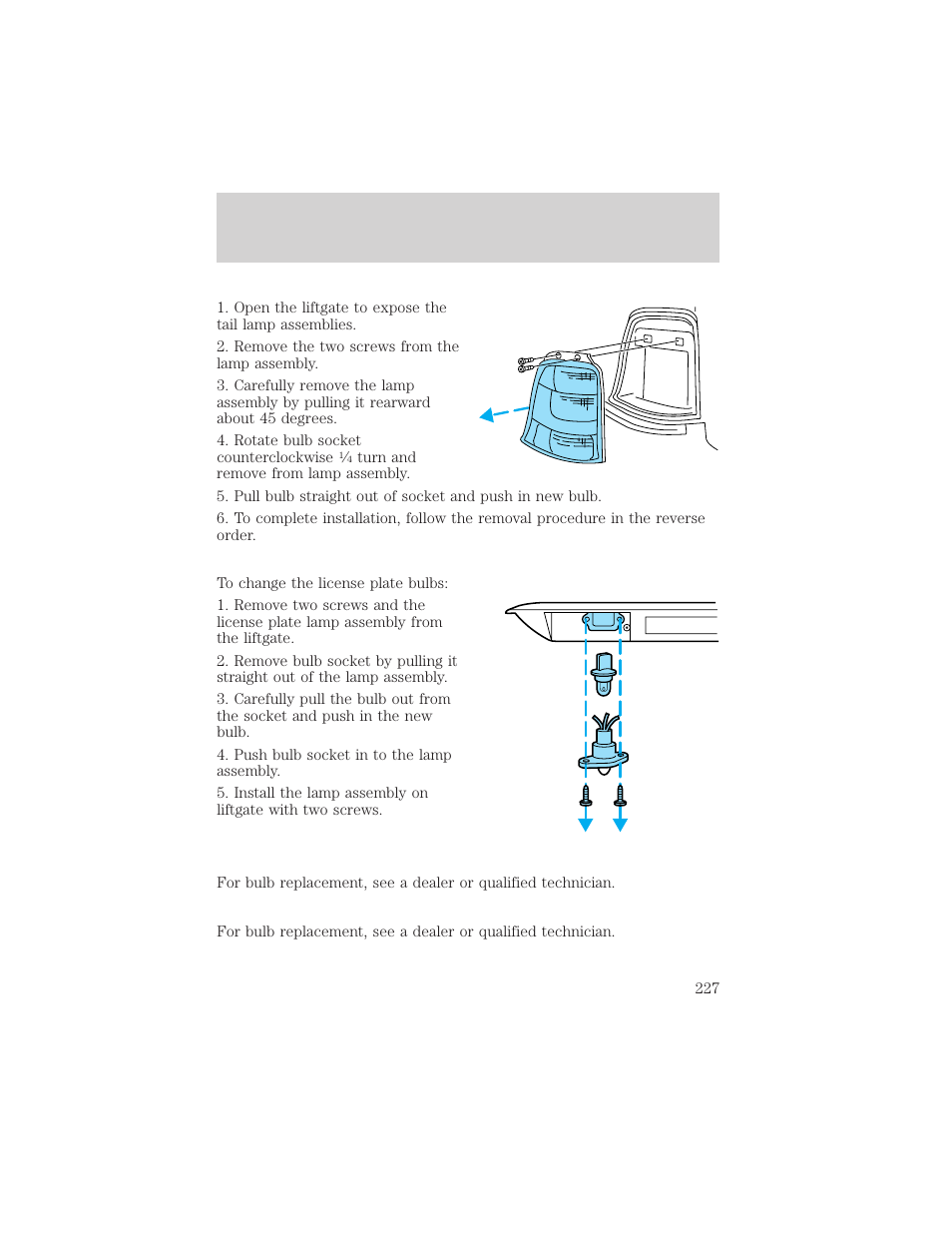 Maintenance and care | FORD 1999 Windstar User Manual | Page 227 / 248