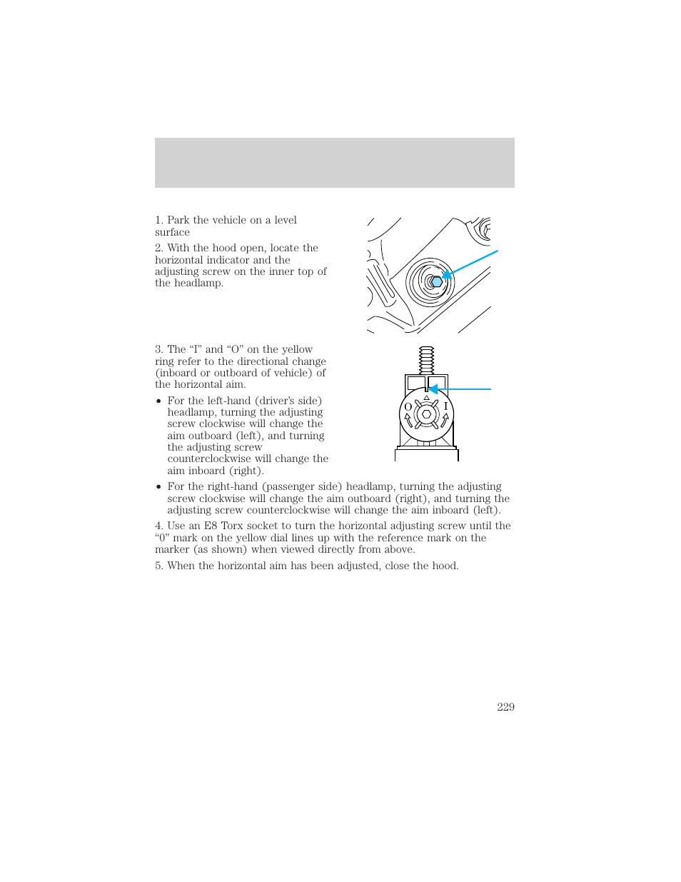 Maintenance and care | FORD 1999 Windstar User Manual | Page 229 / 248