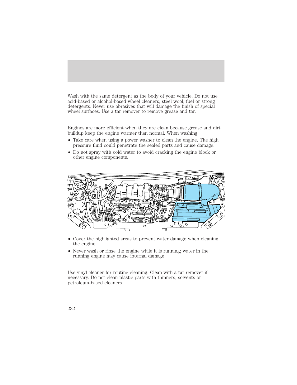 Maintenance and care | FORD 1999 Windstar User Manual | Page 232 / 248