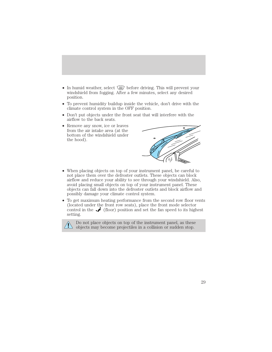 Controls and features | FORD 1999 Windstar User Manual | Page 29 / 248