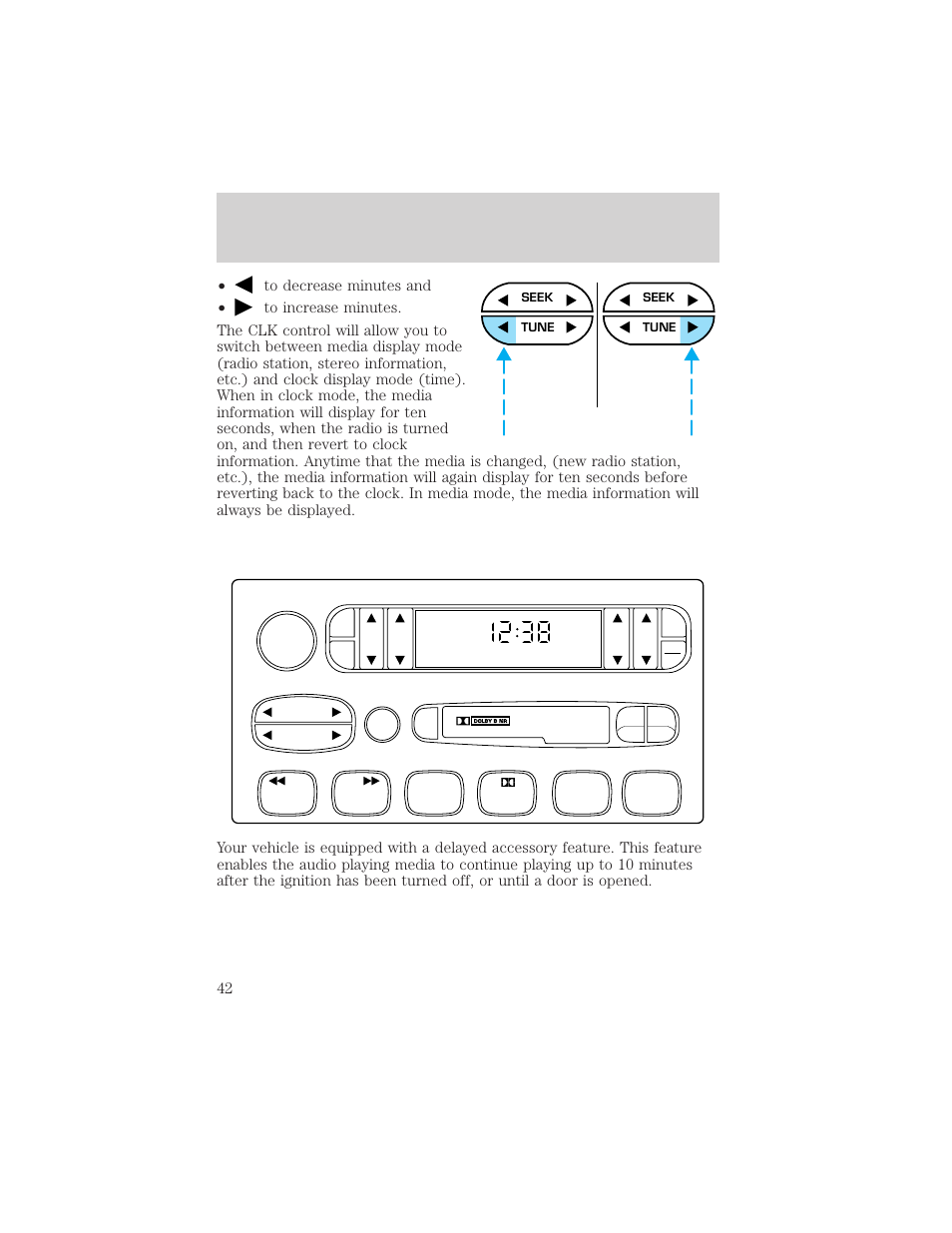 Controls and features | FORD 1999 Windstar User Manual | Page 42 / 248