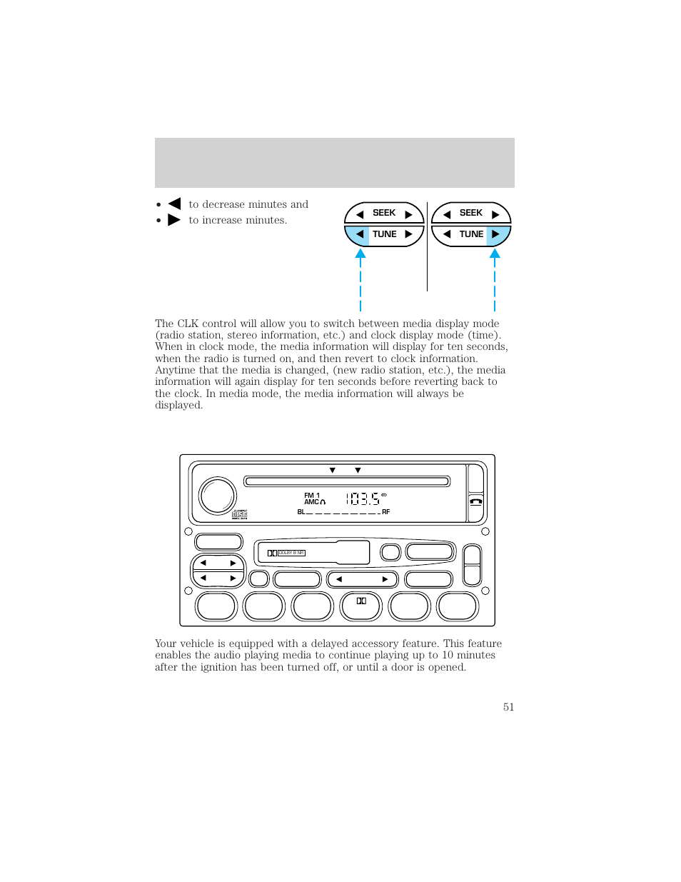 Controls and features | FORD 1999 Windstar User Manual | Page 51 / 248