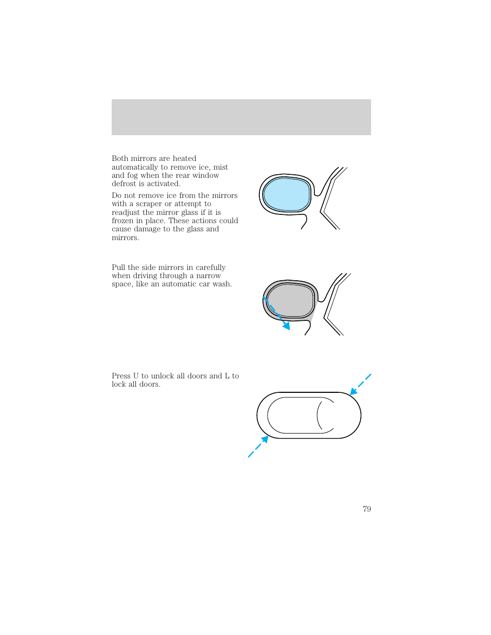 FORD 1999 Windstar User Manual | Page 79 / 248