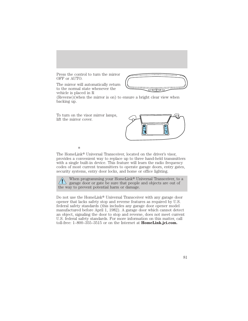 Controls and features | FORD 1999 Windstar User Manual | Page 81 / 248