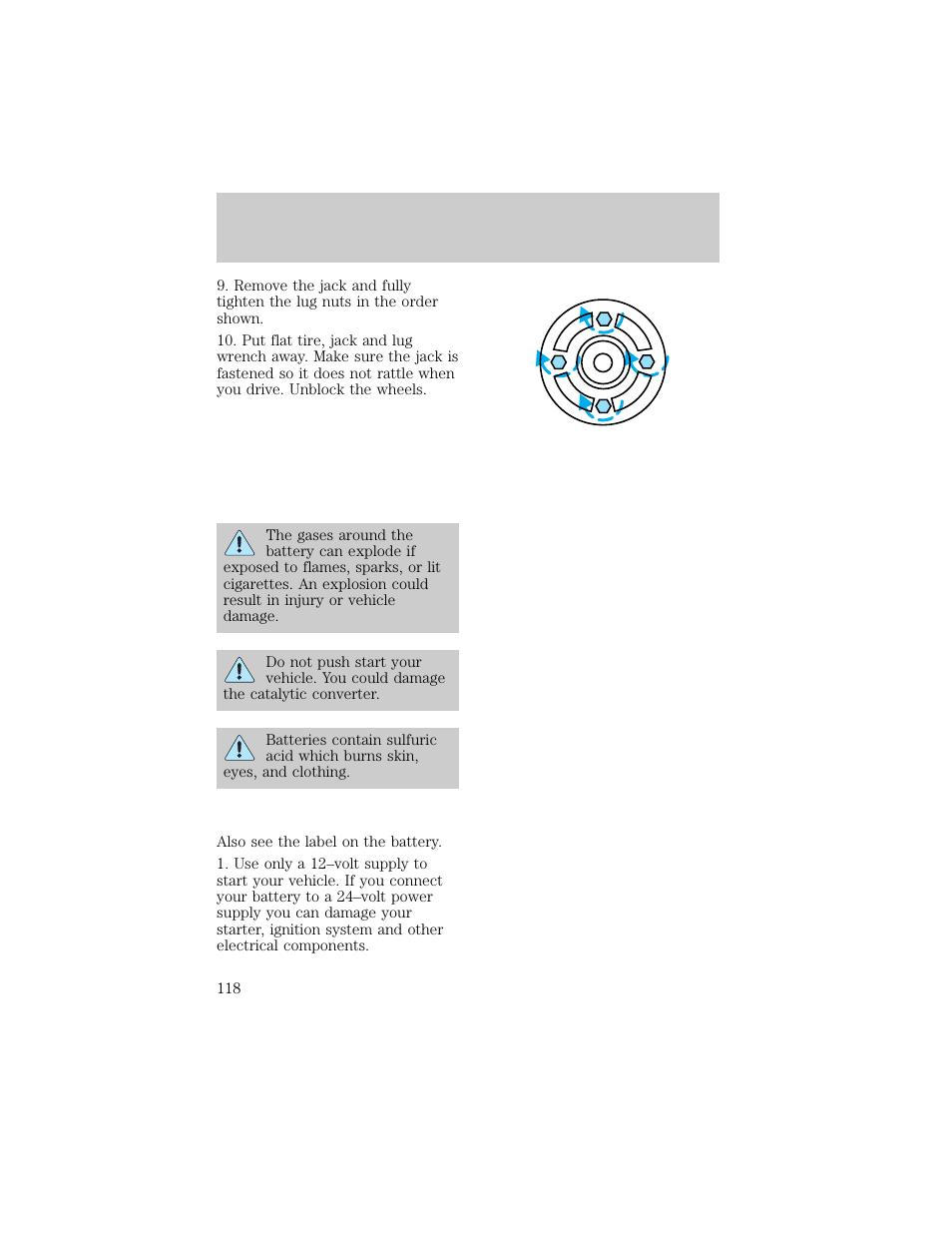 Roadside emergencies | FORD 1998 Escort User Manual | Page 118 / 191