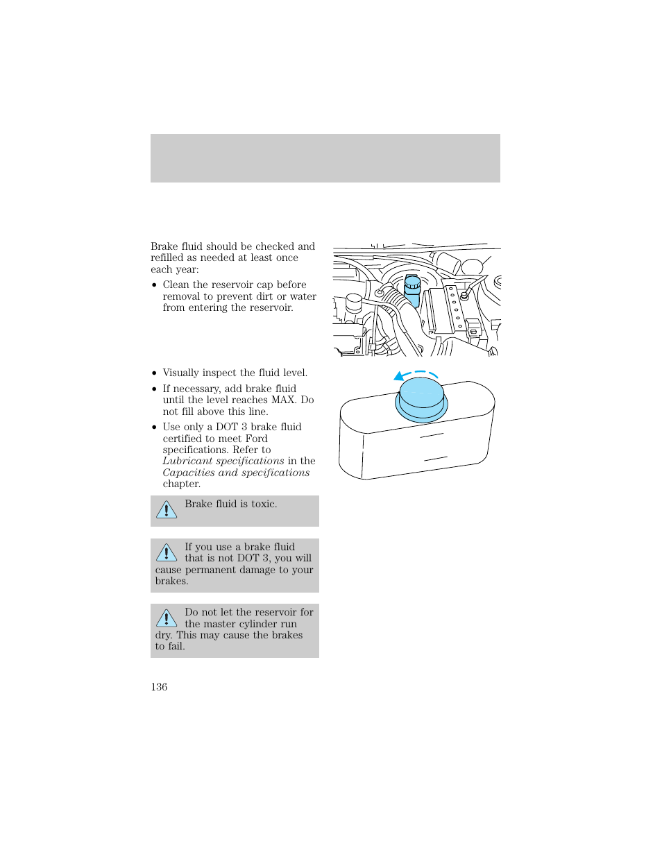 Maintenance and care | FORD 1998 Escort User Manual | Page 136 / 191