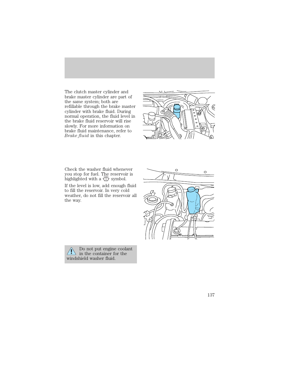 Maintenance and care | FORD 1998 Escort User Manual | Page 137 / 191