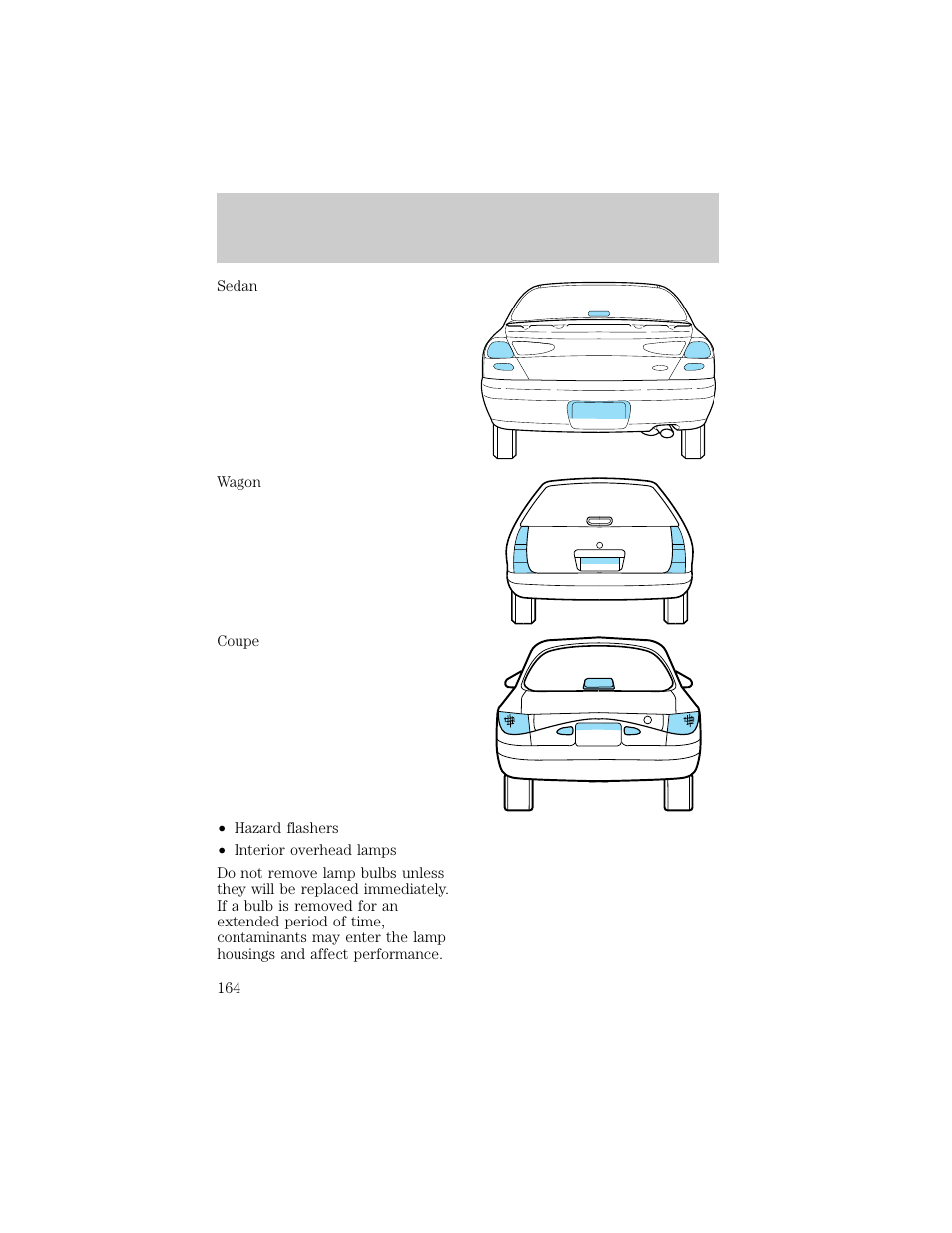 Maintenance and care | FORD 1998 Escort User Manual | Page 164 / 191