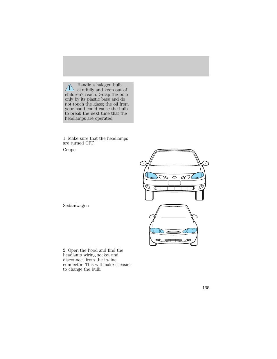 Maintenance and care | FORD 1998 Escort User Manual | Page 165 / 191