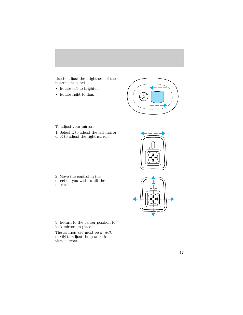 Controls and features | FORD 1998 Escort User Manual | Page 17 / 191
