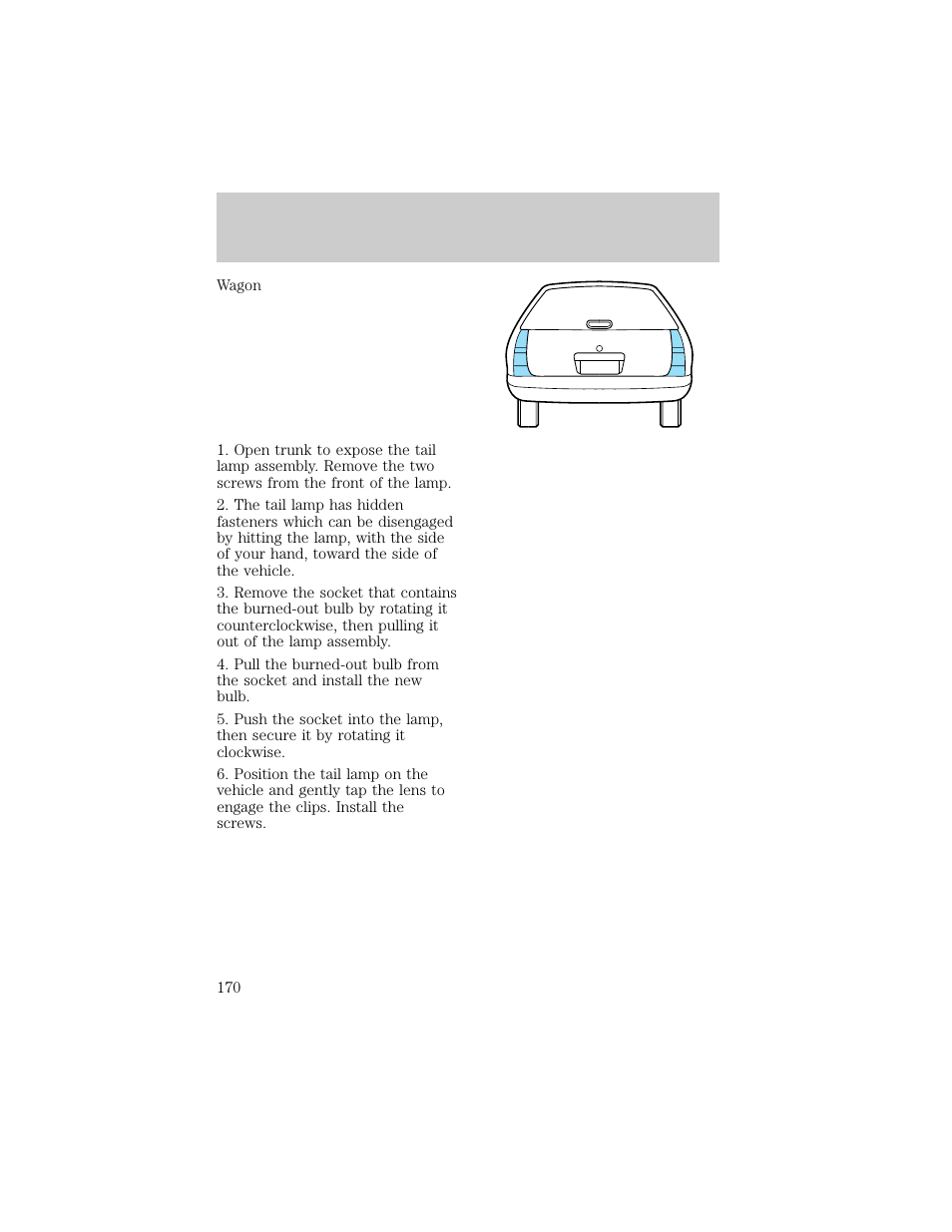 Maintenance and care | FORD 1998 Escort User Manual | Page 170 / 191