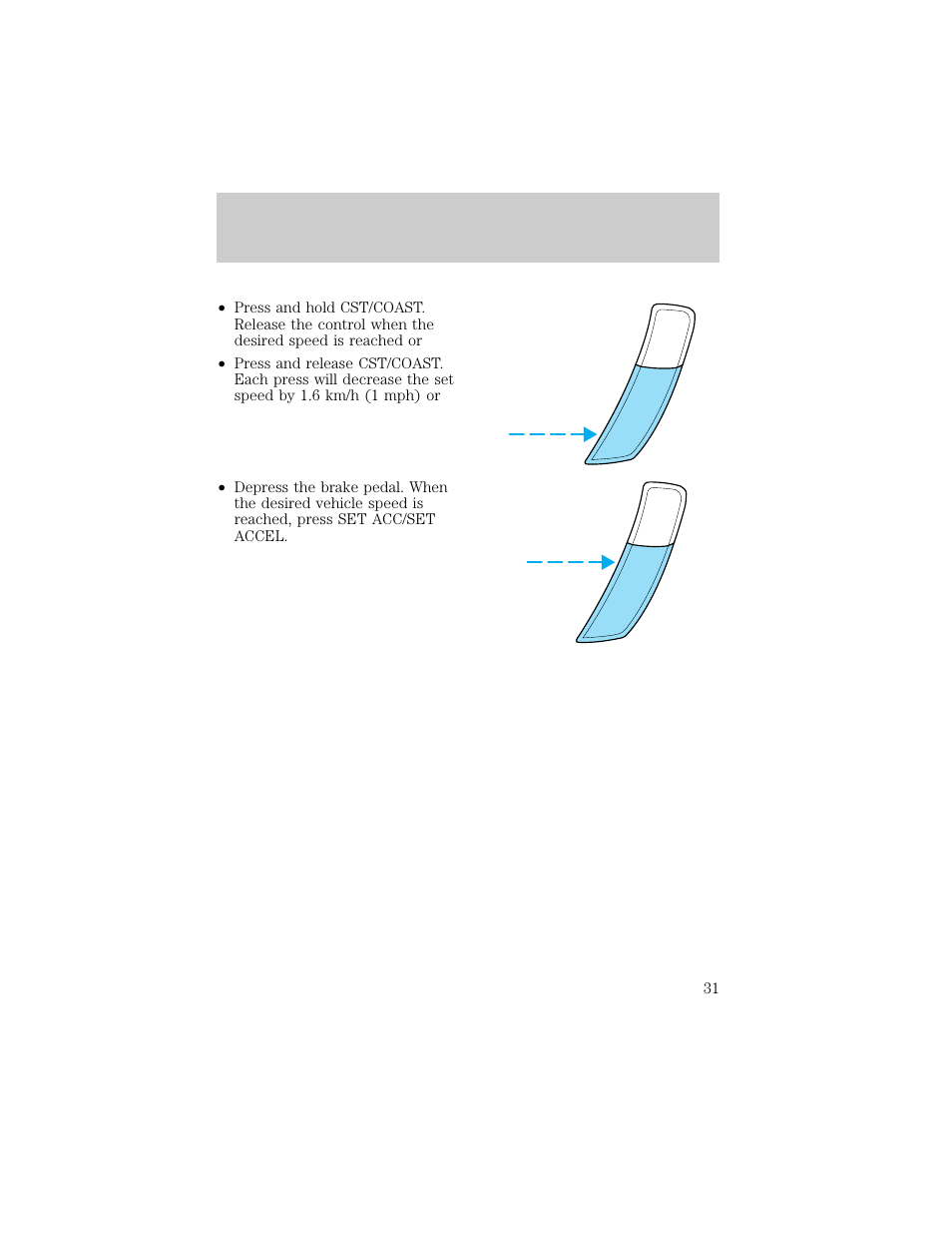 Controls and features | FORD 1998 Escort User Manual | Page 31 / 191