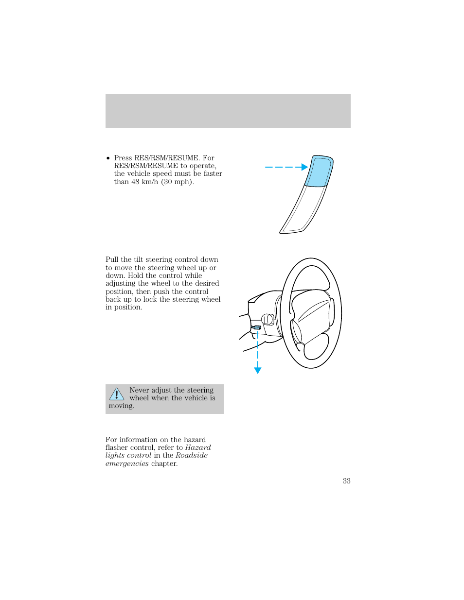 Controls and features | FORD 1998 Escort User Manual | Page 33 / 191