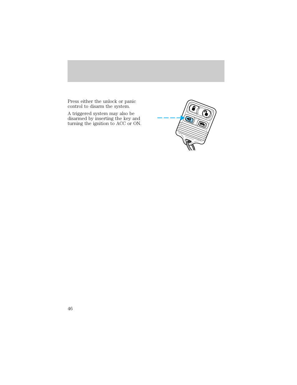 Controls and features | FORD 1998 Escort User Manual | Page 46 / 191