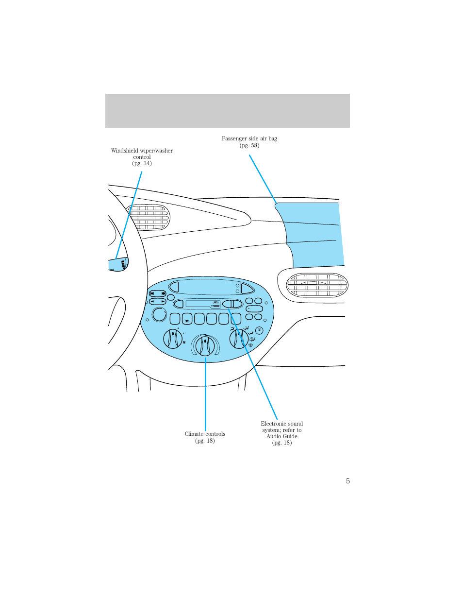 Instrumentation, Dolby b nr | FORD 1998 Escort User Manual | Page 5 / 191