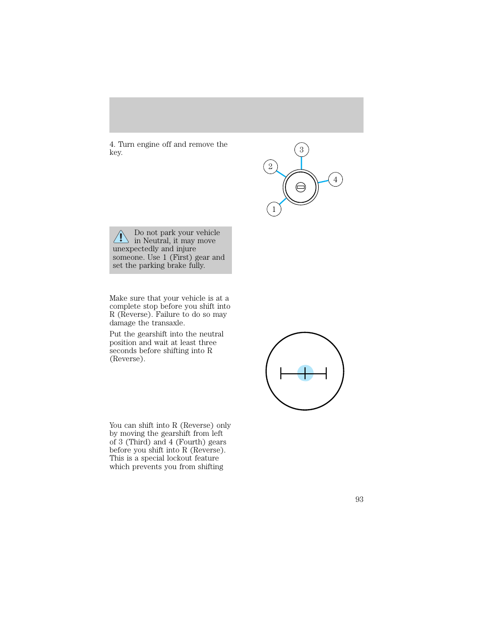 Driving | FORD 1998 Escort User Manual | Page 93 / 191